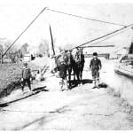 Unloading coal from Canal barge